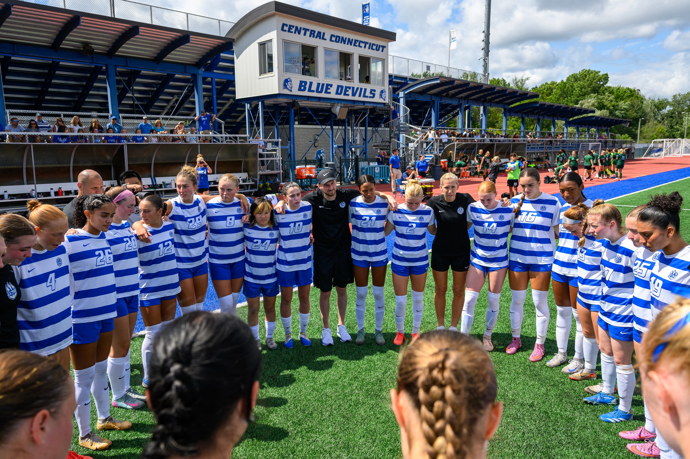 The Blue Devils women's soccer team fell 2-0 at FDU on Thursday afternoon. (Photo: Steve McLaughlin)