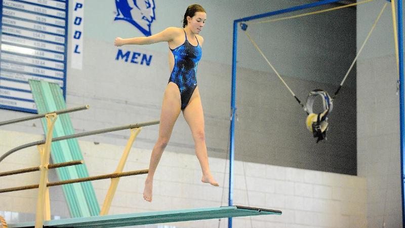 Swimming And Diving Falls At New Hampshire