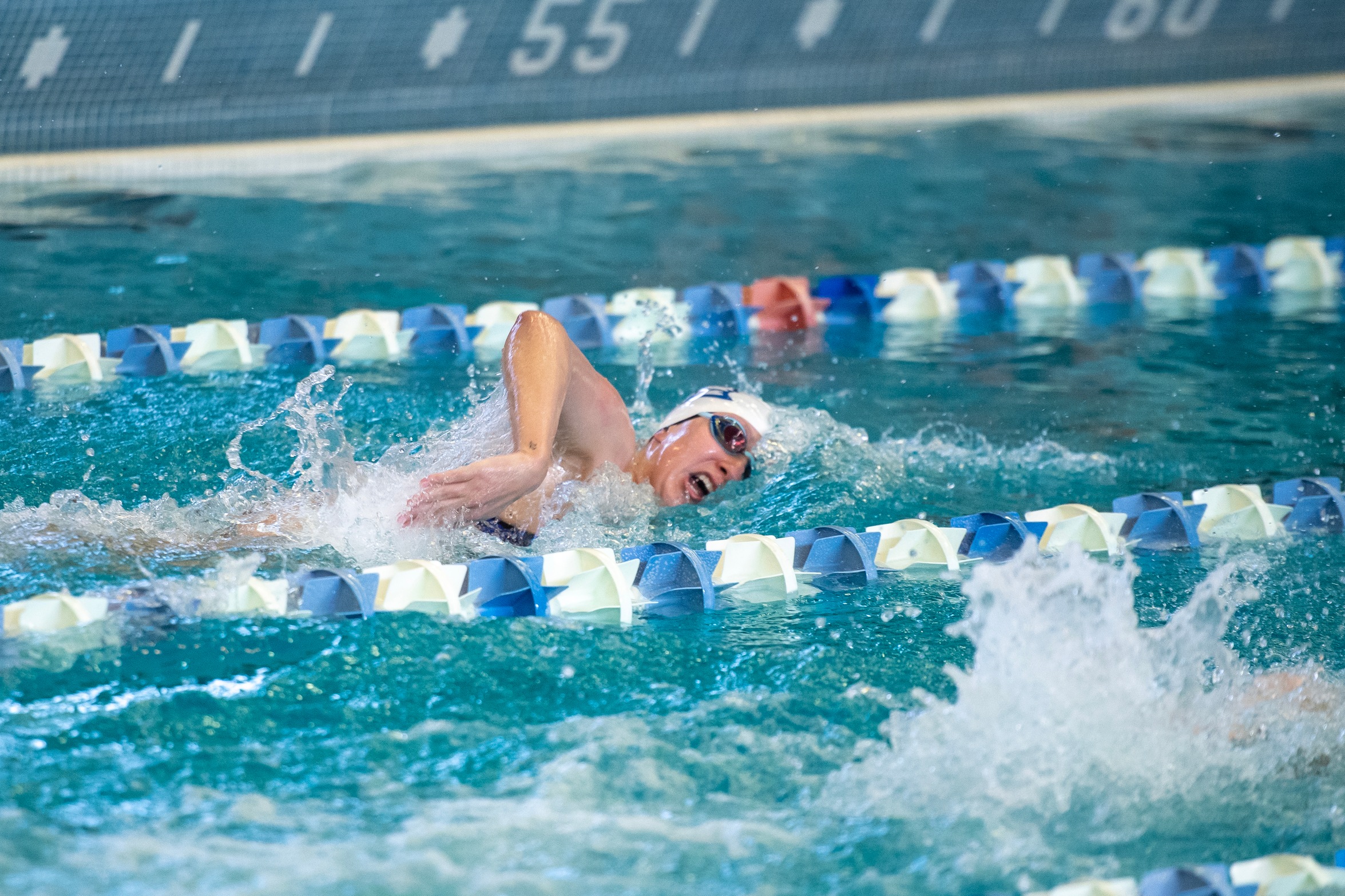 Katie Czulewicz earned her second individual crown on the 2023 NEC Championship on Thursday, winning the 200 freestyle. (Photo: Steve McLaughlin)
