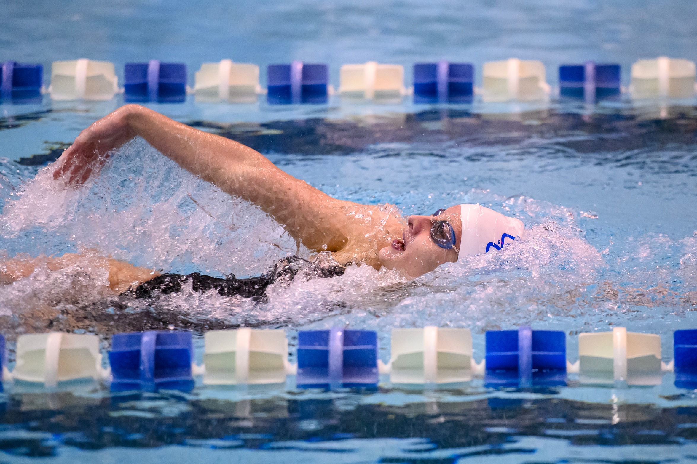 Katrine O'Leary was one of two fourth place finishers (Gabby Spaciano) for the Blue Devils Friday at the NEC Championship. (Photo: Steve McLaughlin)