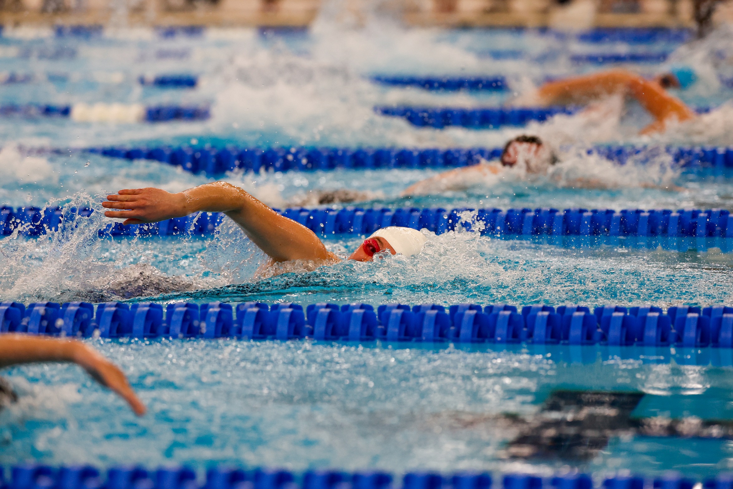 Abbey Keane won the NEC 500 freestyle for the second consecutive year on Thursday night. (Photo: Brian Fisher)