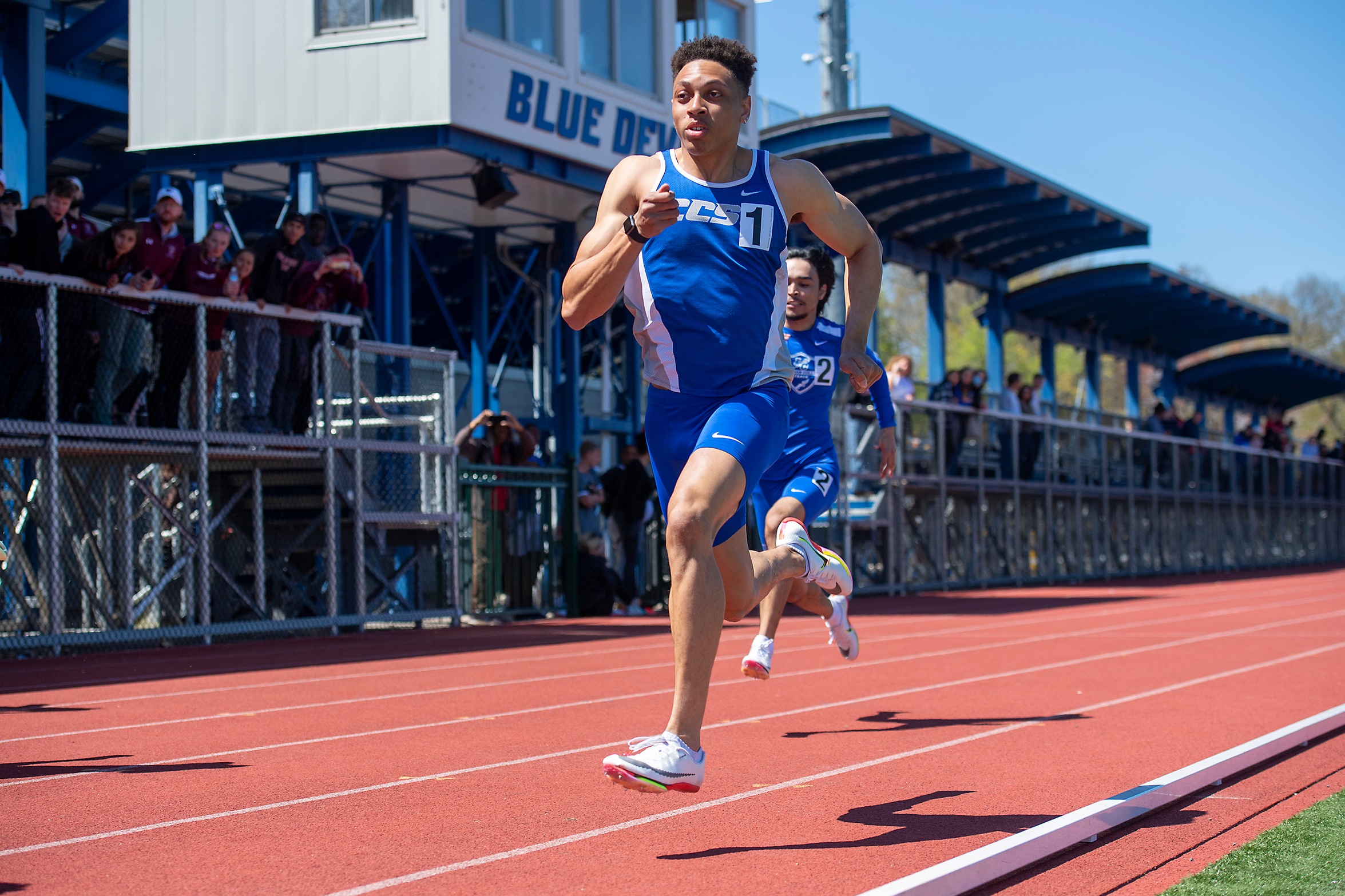 Men's Track and Field Collects Two Medals on Day One at NEC Championships