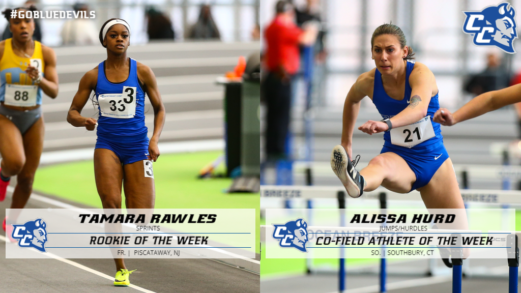 Rafter and Hurd Earn NEC Athlete of the Week Awards
