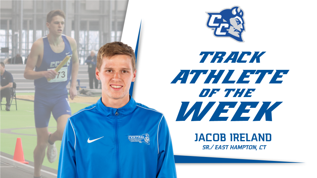 Ireland Earns NEC Track Athlete of the Week Award