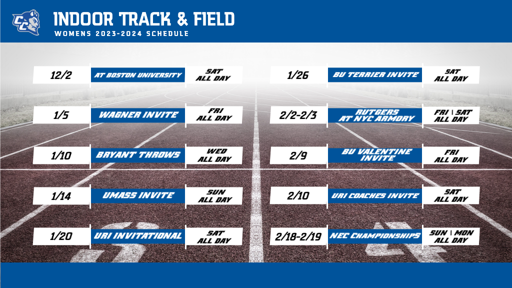 Women's Indoor Track Announces 2023-24 Schedule