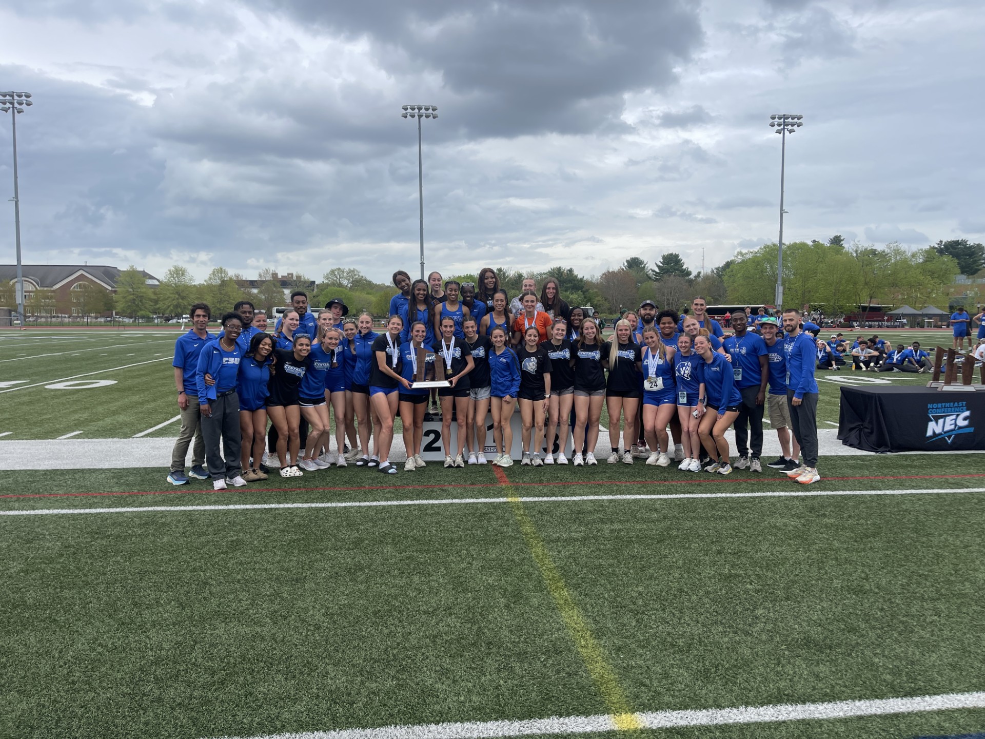 Maya Marin was named the Rookie of the Meet as the Blue Devils finished second in the team standings at the Outdoor Track and Field Championships