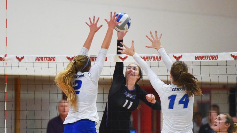 Volleyball Downed at Bryant on Friday
