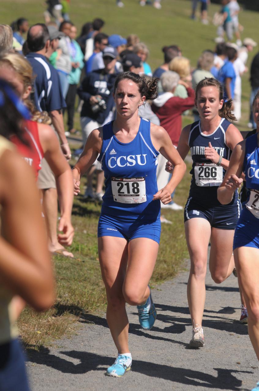 Eberhardt Earns NEC Track Rookie of the Week Honor